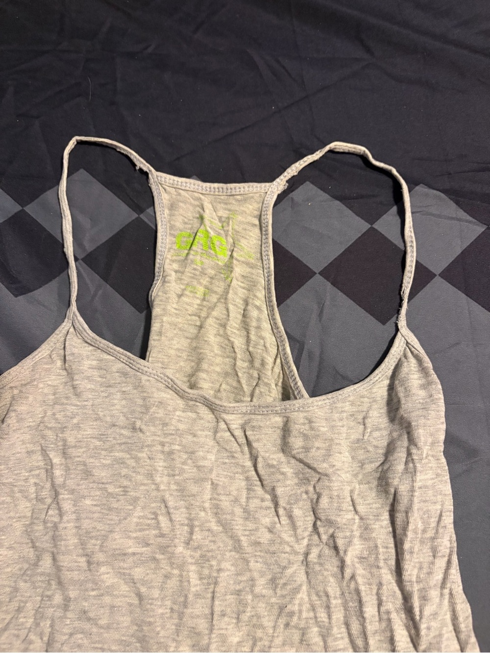 Garage Light Gray Racerback Tank Top - Picture 2 of 2